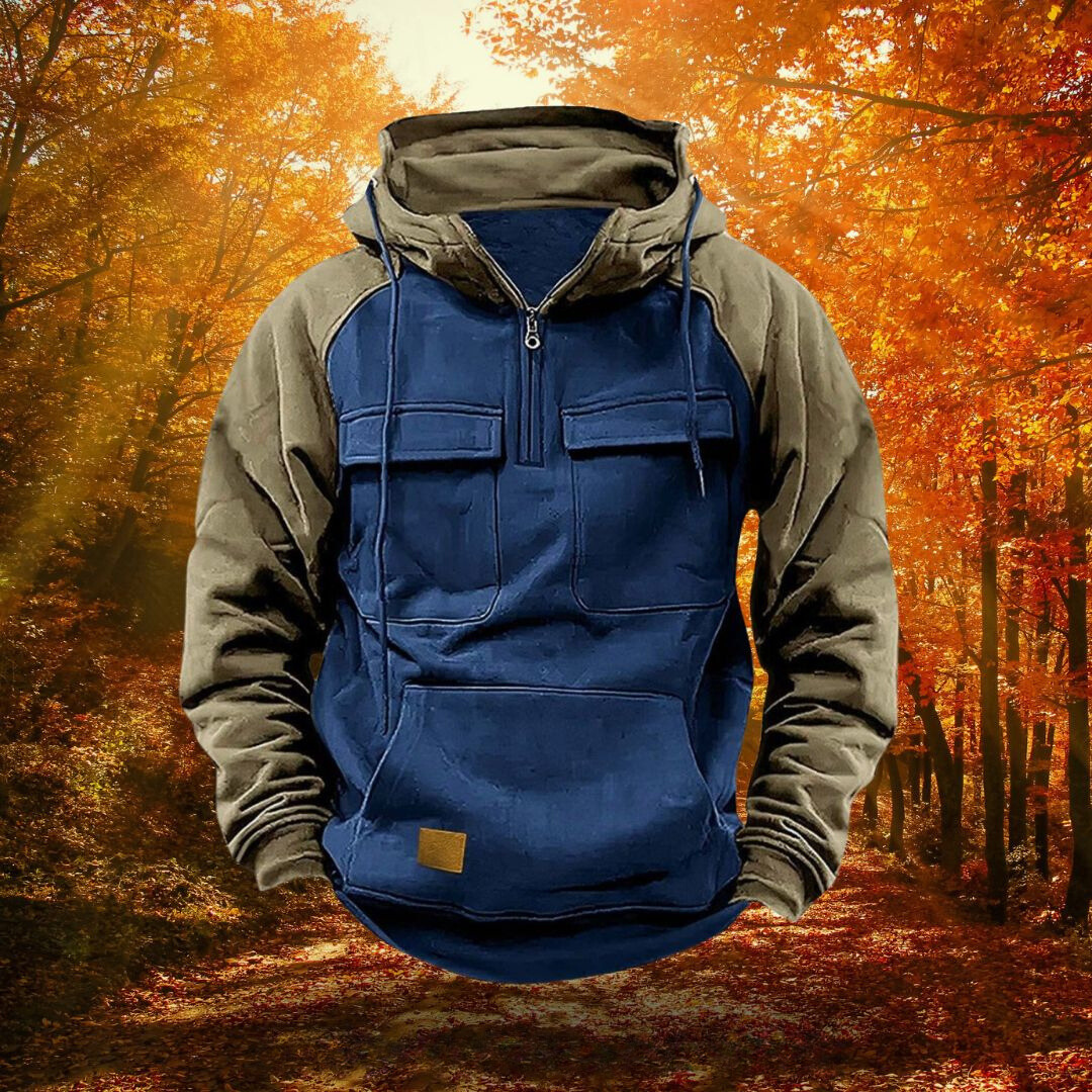Durable men's adventure hoodie
