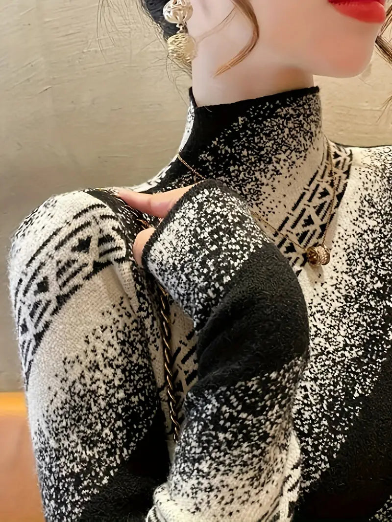 Mayla - elegant striped knit sweater