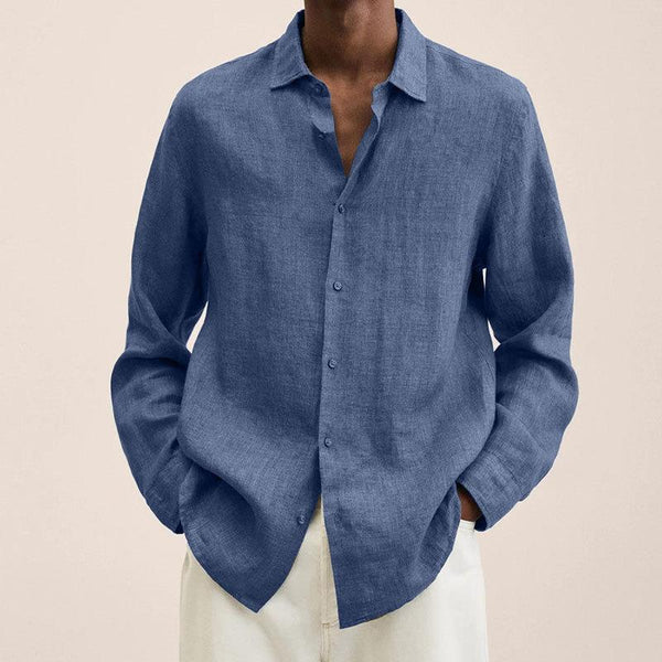 Randy – long sleeve linen shirts for men