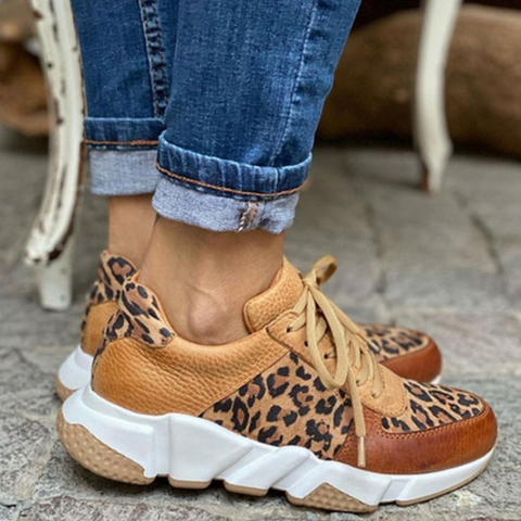 Claire - leopard print sneakers