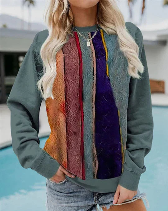 Tamara - casual loose sweater with round neck