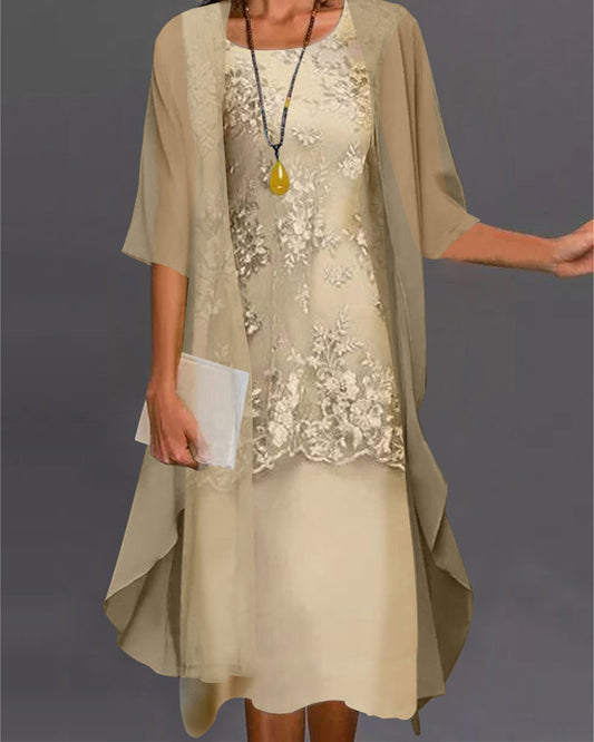 Two-piece chiffon dress - Roma