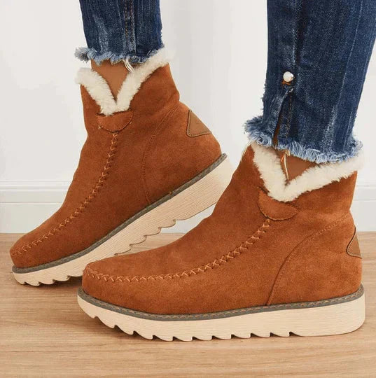 Stylish warm winter shoes with comfortable fit for women