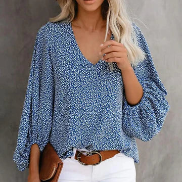 Beth - lantern sleeve top