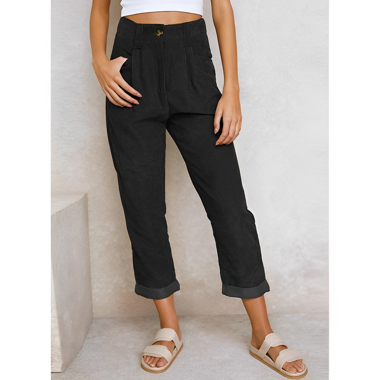 Ingrid - fashionable corduroy pants