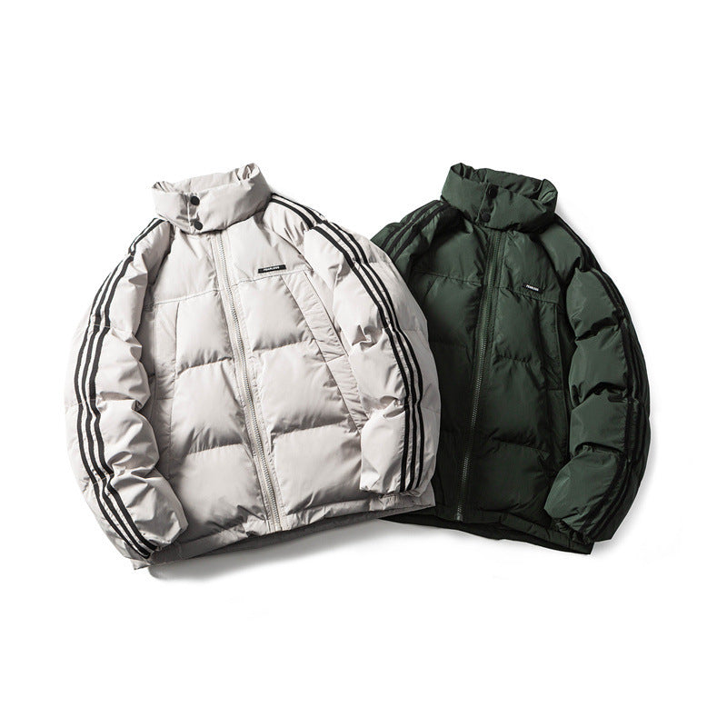 Judy -warm striped cotton jacket for men