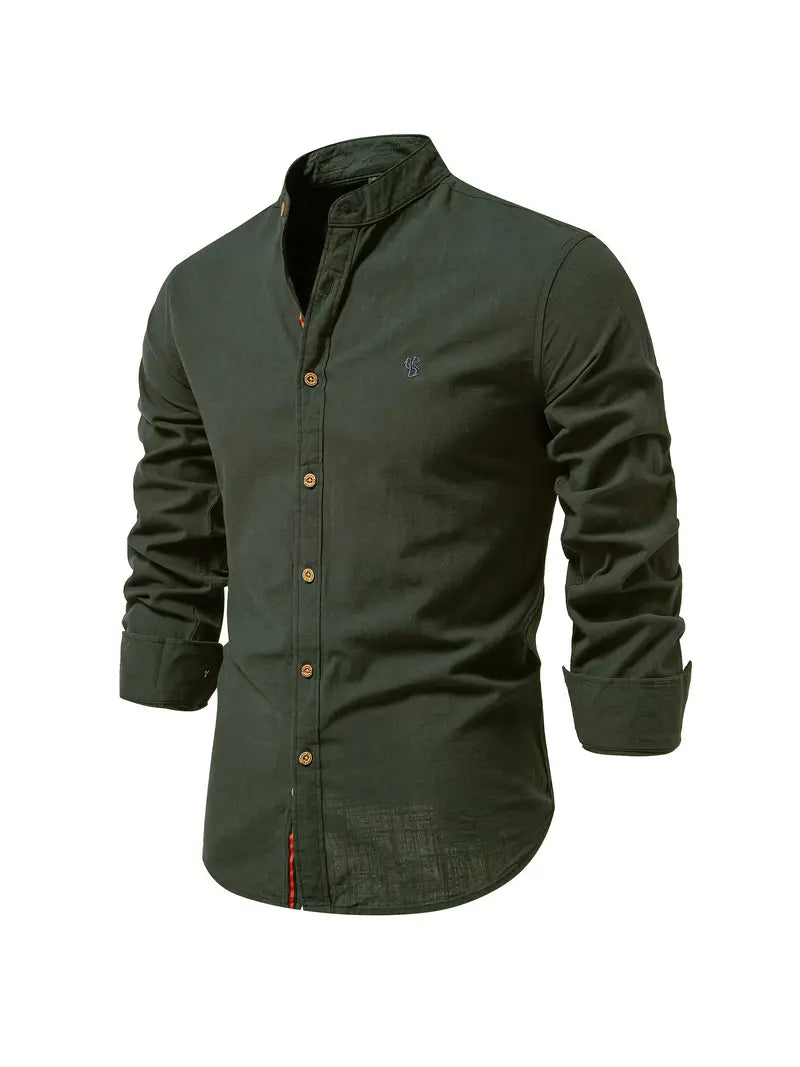 Benjamin - long-sleeved shirt with buttons for spring