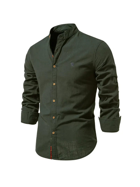 Benjamin - long-sleeved shirt with buttons for spring