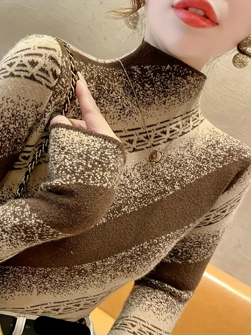 Mayla - elegant striped knit sweater