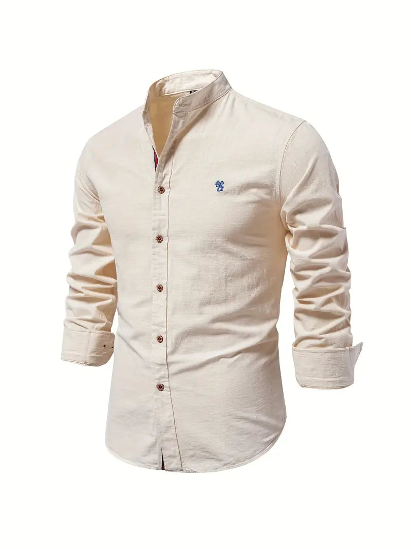 Benjamin - long-sleeved shirt with buttons for spring