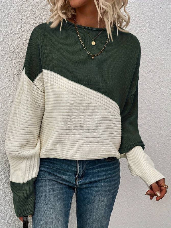 Heather - color block sweater