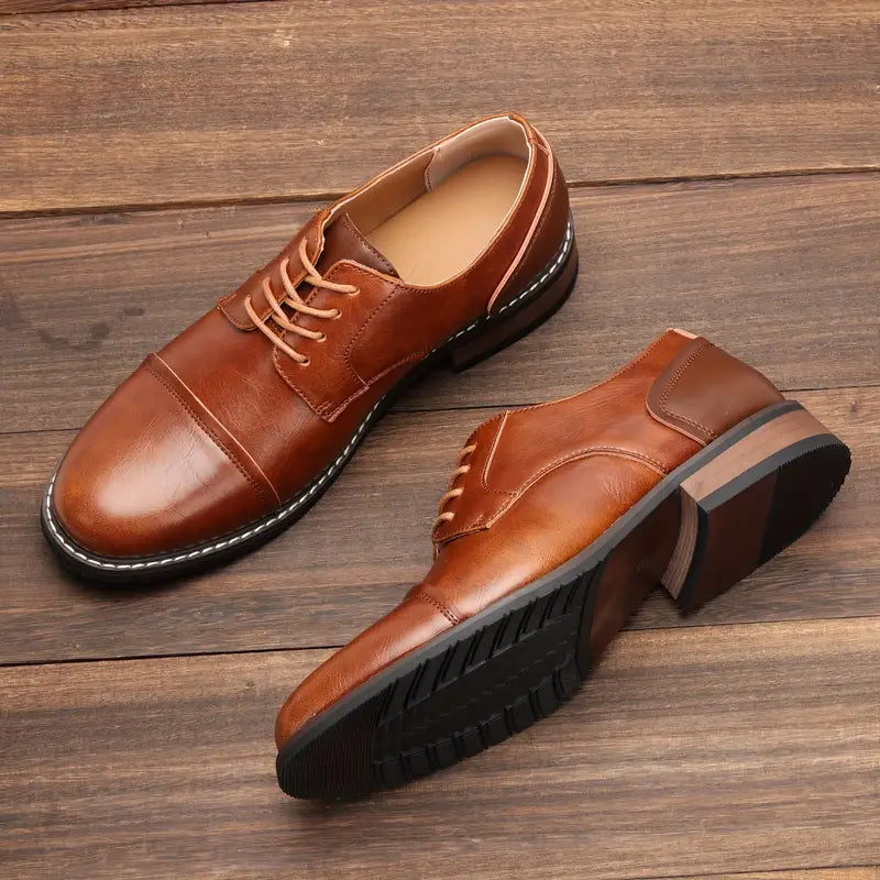 Harrison - sturdy vintage derby shoes for men