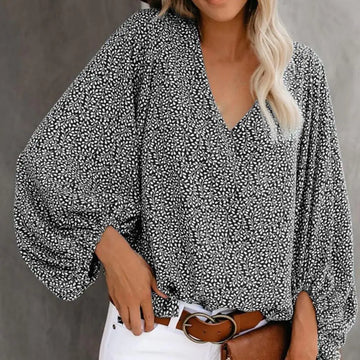 Beth - lantern sleeve top