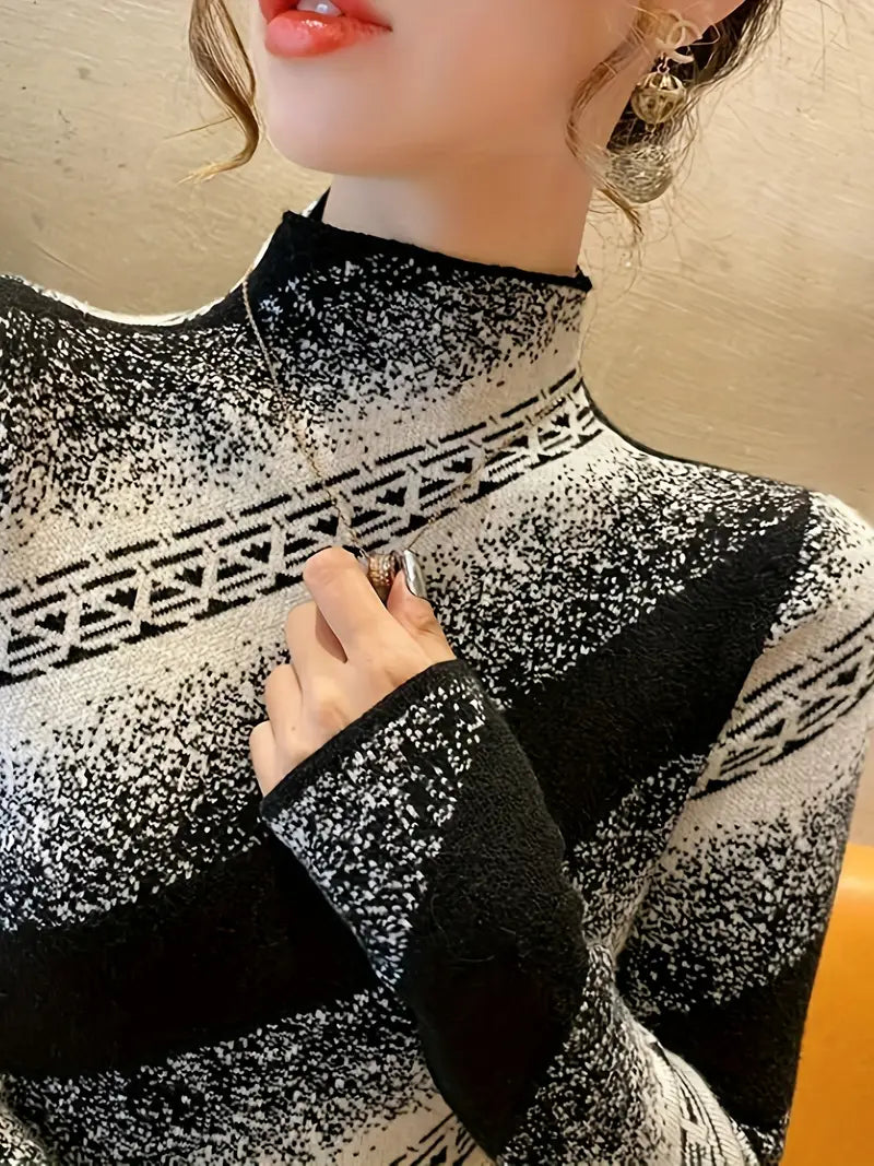 Mayla - elegant striped knit sweater