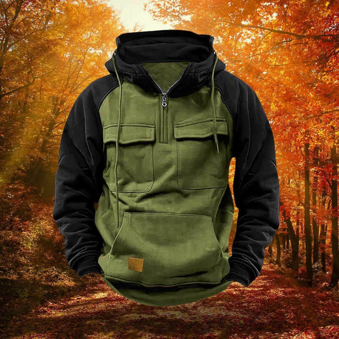 Durable men's adventure hoodie