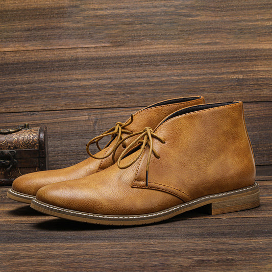 Classic desert boots for men in vintage style