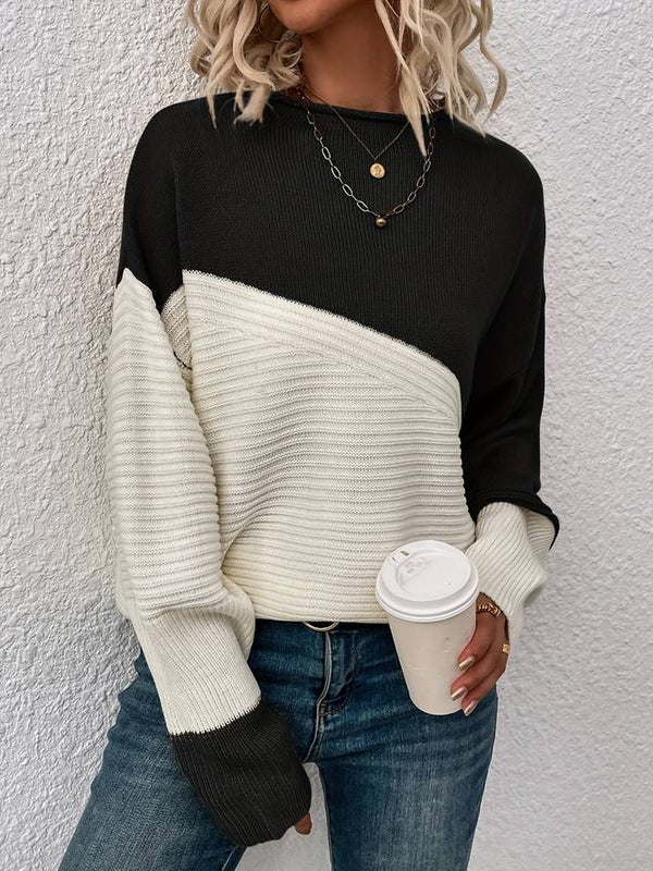 Heather - color block sweater
