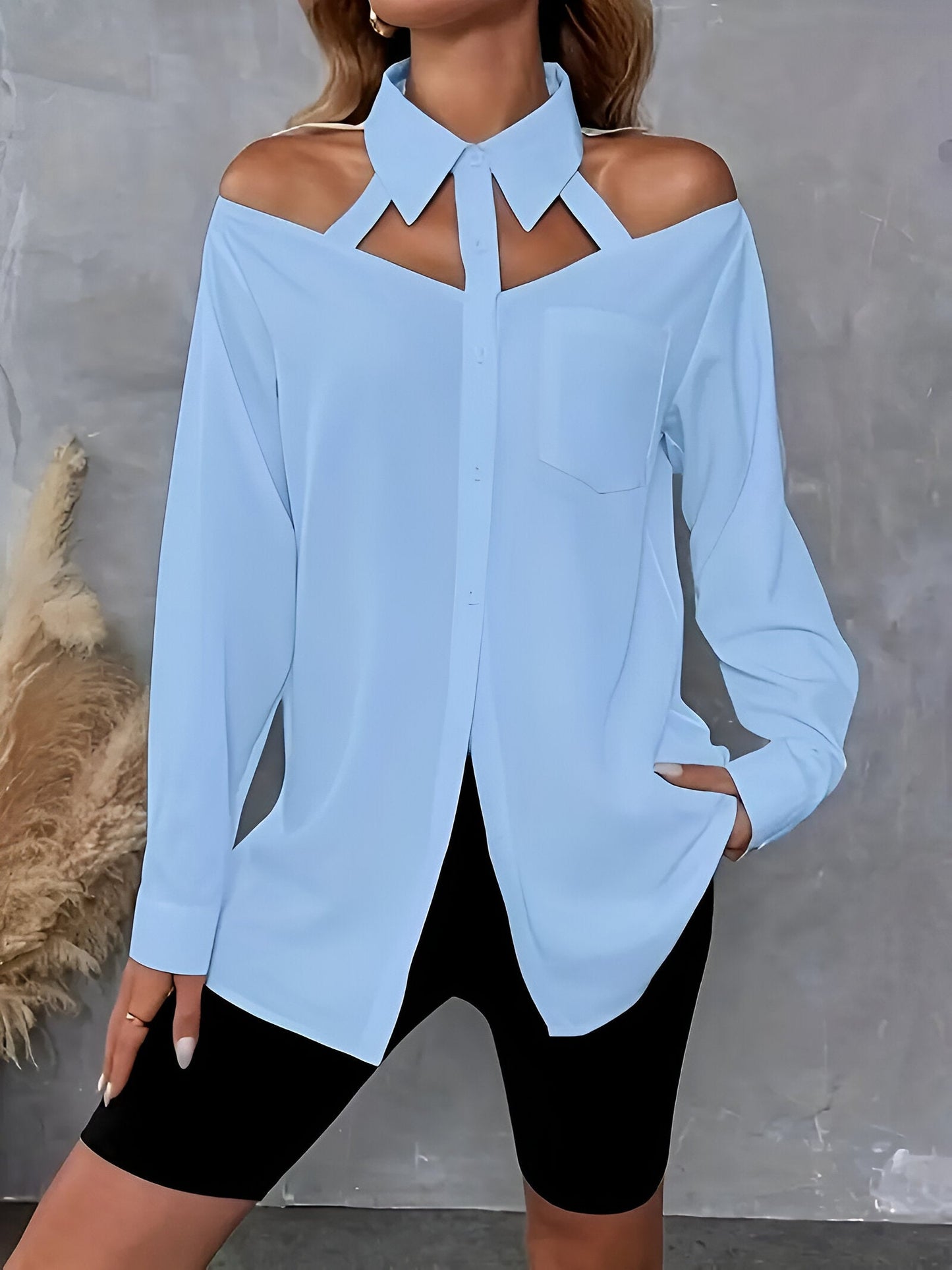 Nayra | stylish shirt with button closure