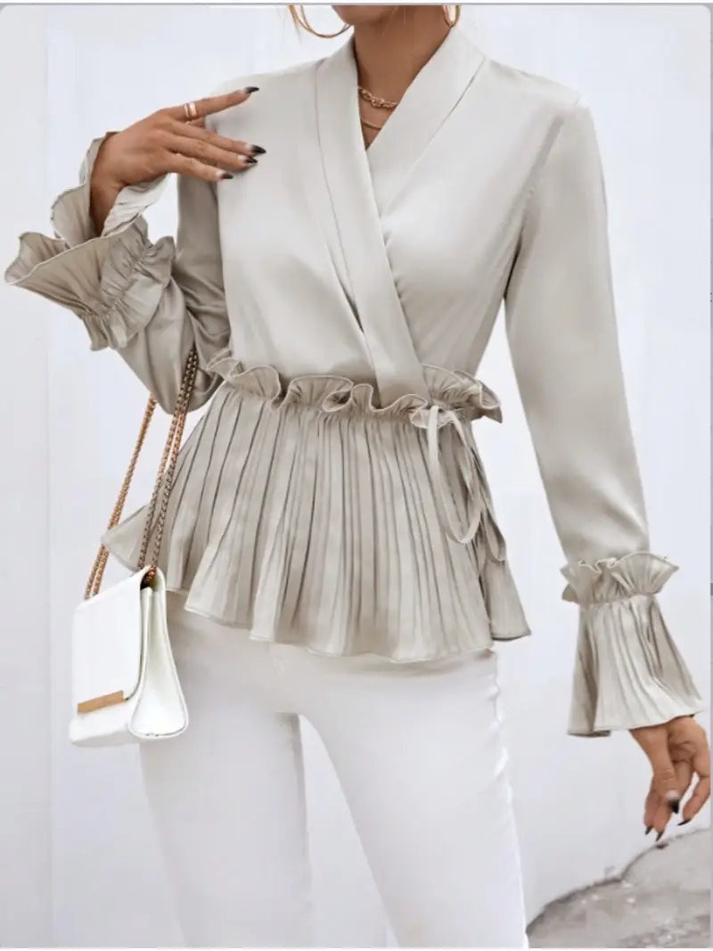 Clea - elegant satin blouse