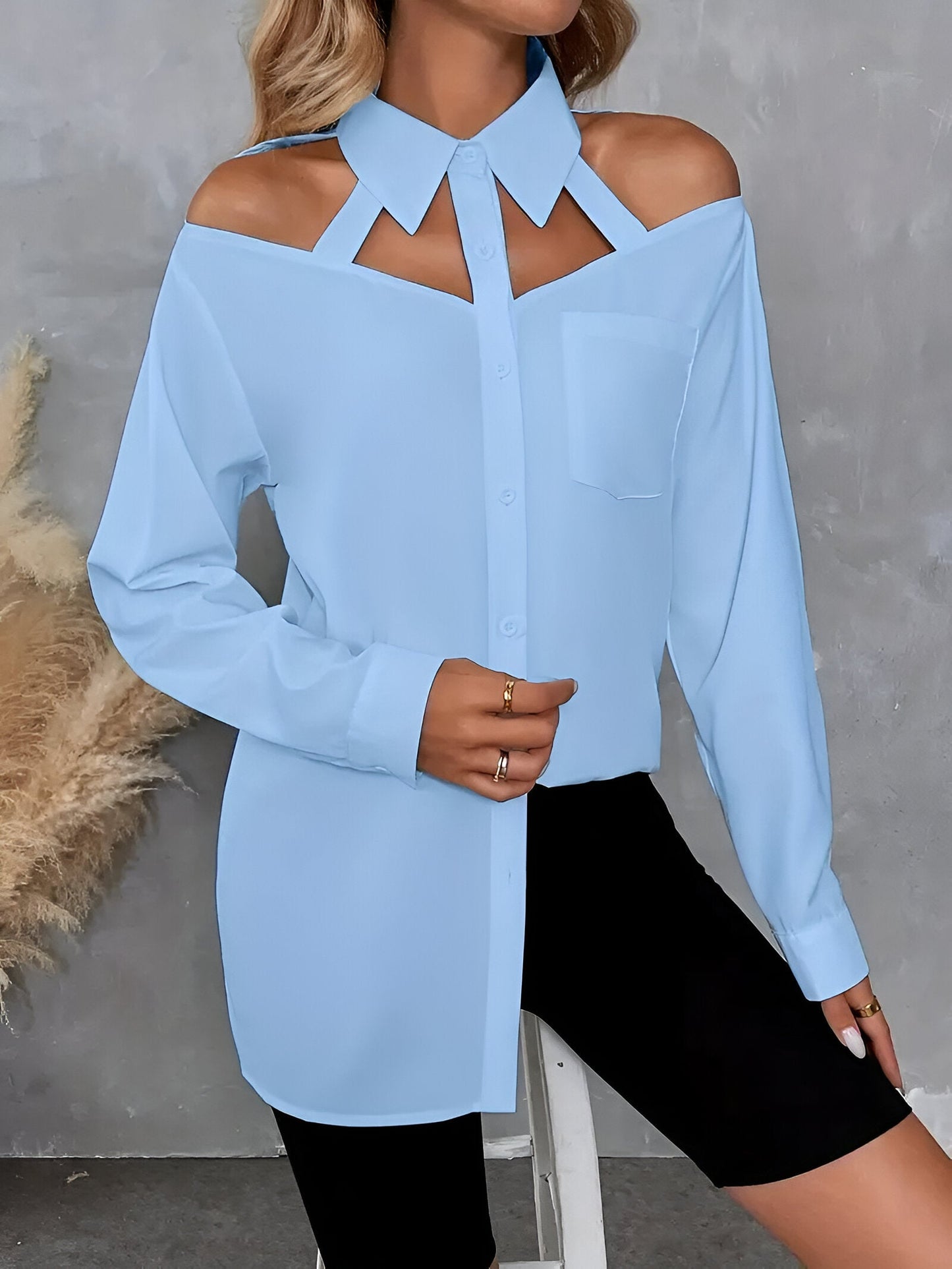 Nayra | stylish shirt with button closure