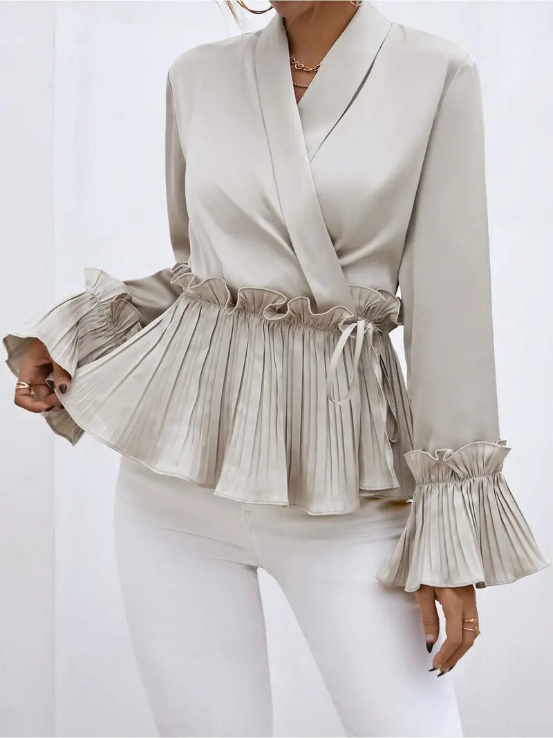 Clea - elegant satin blouse