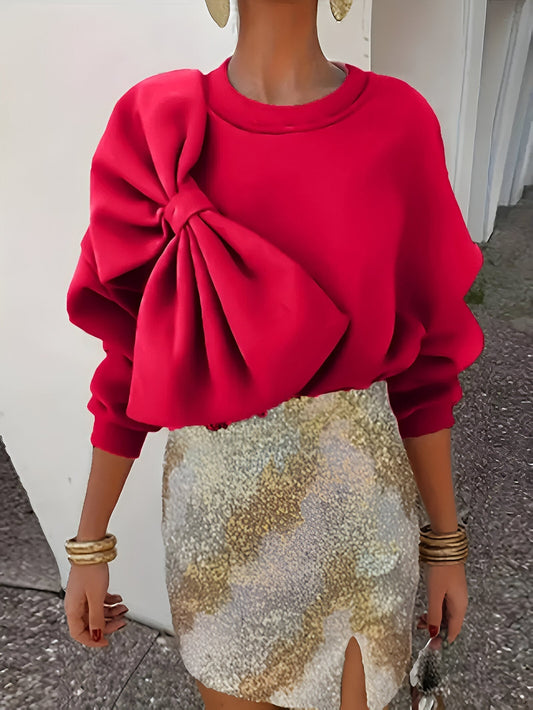 Neysha | stylish sweater with large bow