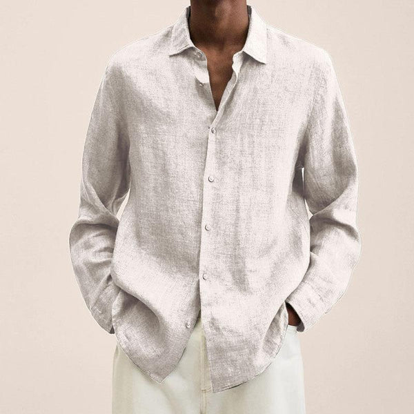 Randy – long sleeve linen shirts for men
