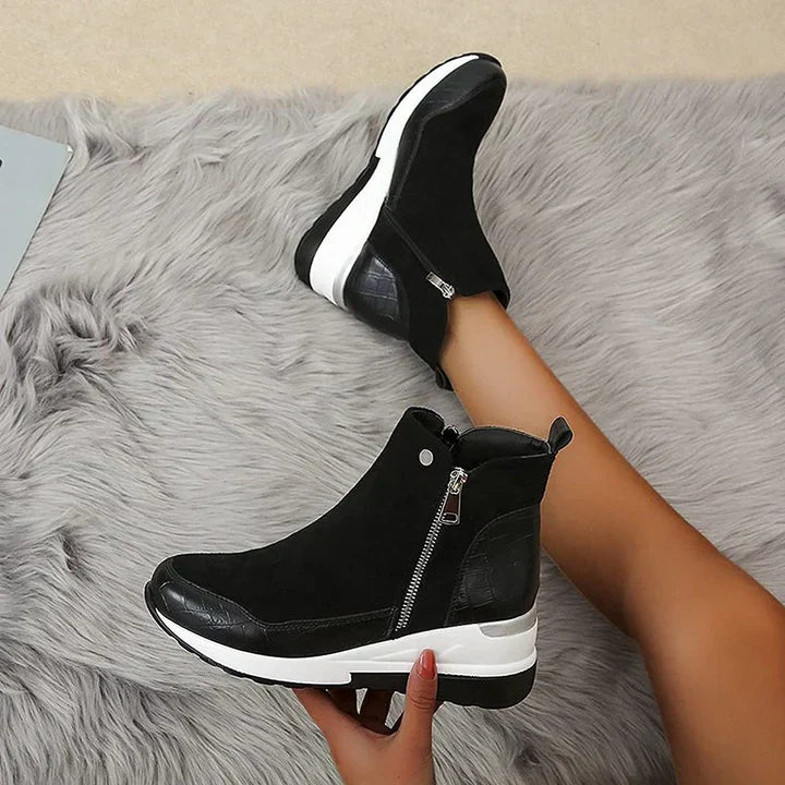 Comfortable waterproof women's ankle boots
