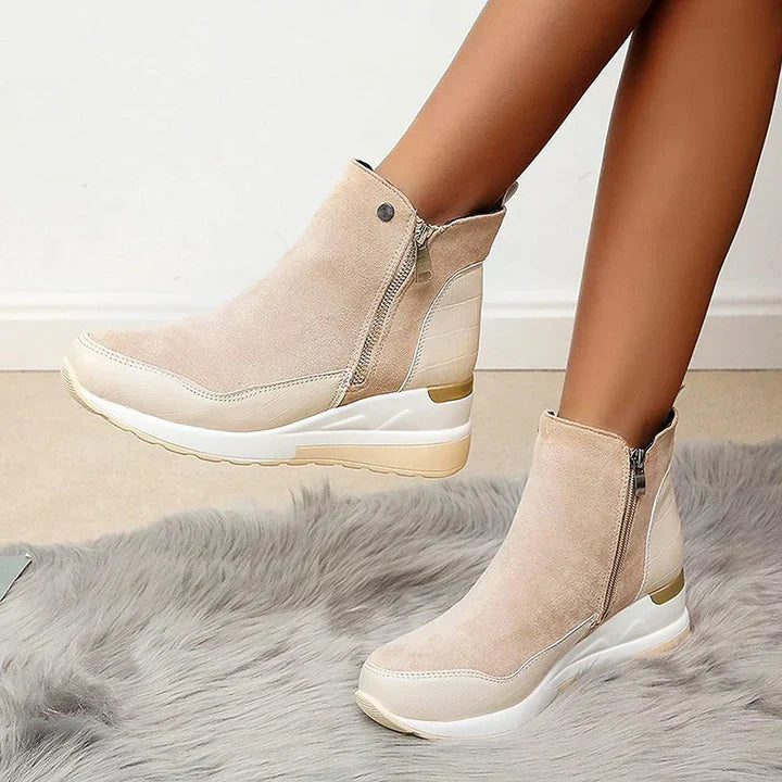 Comfortable waterproof women's ankle boots