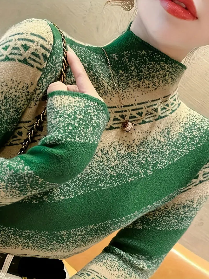 Mayla - elegant striped knit sweater