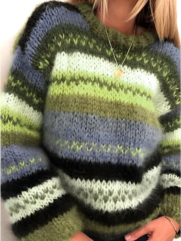 Farah - rainbow sweater with long sleeves