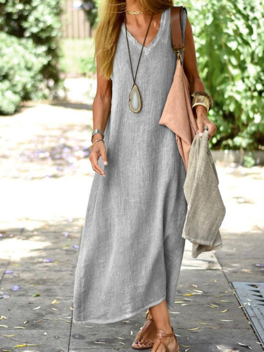Linen maxi dress - airy and pure elegance
