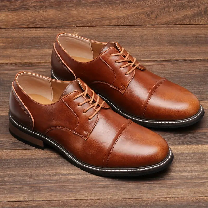 Harrison - sturdy vintage derby shoes for men