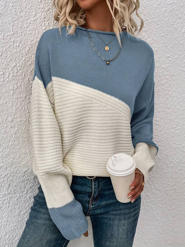 Heather - color block sweater