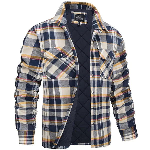 Darius - men's lumberjack jacket in a checked design