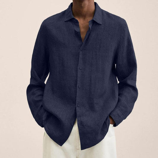 Randy – long sleeve linen shirts for men
