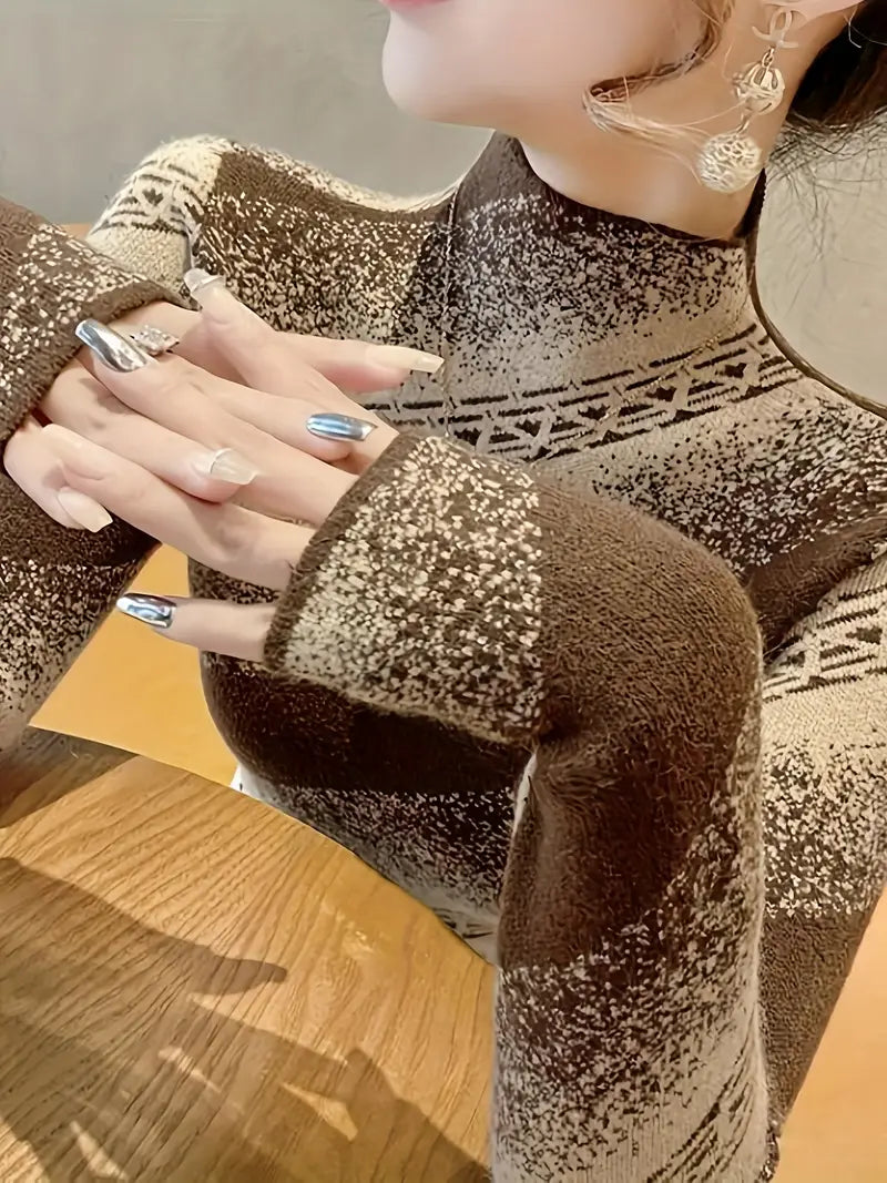 Mayla - elegant striped knit sweater