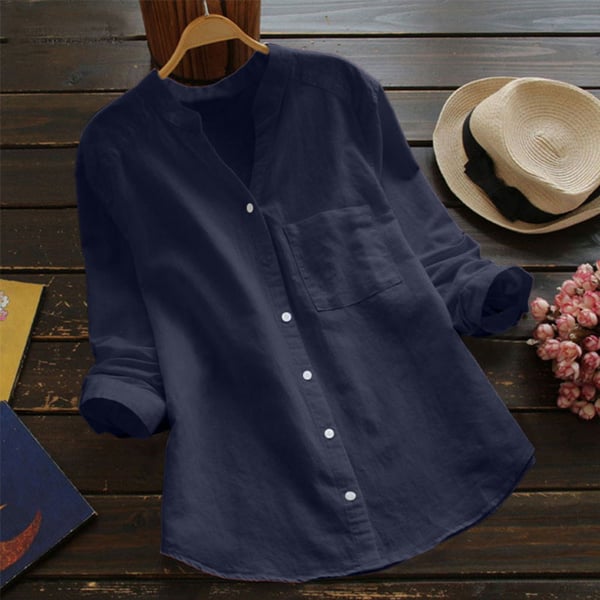 Dana - lightweight linen shirt for women in summer style