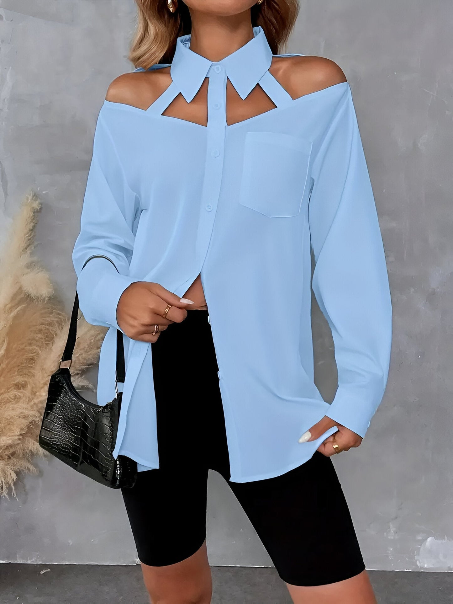 Nayra | stylish shirt with button closure