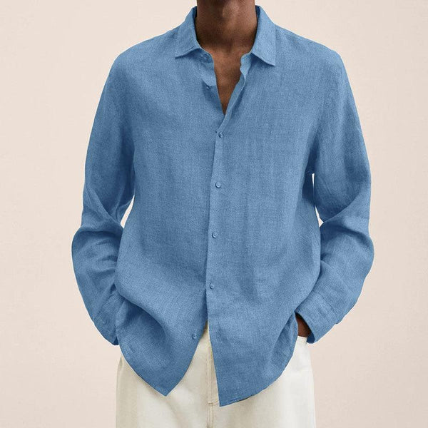 Randy – long sleeve linen shirts for men