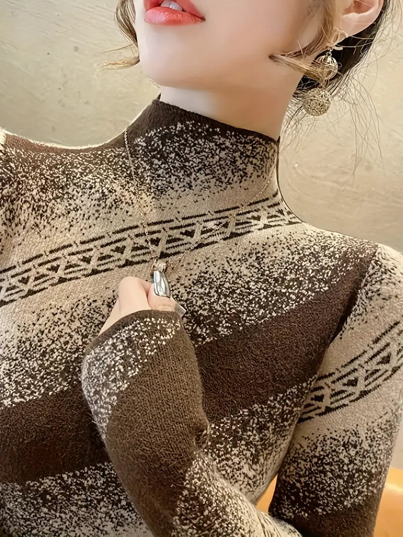 Mayla - elegant striped knit sweater