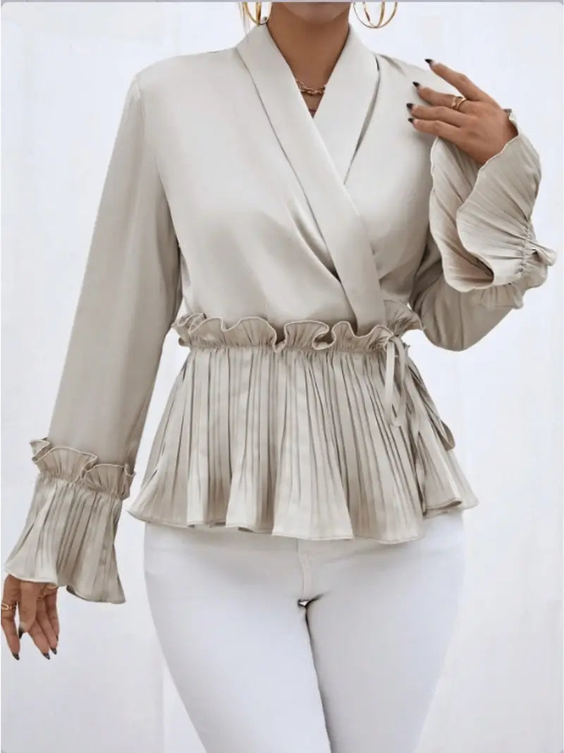 Clea - elegant satin blouse