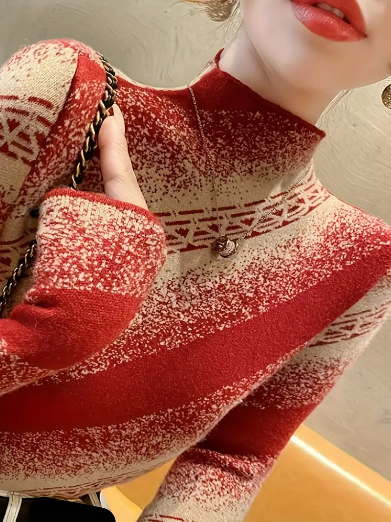 Mayla - elegant striped knit sweater