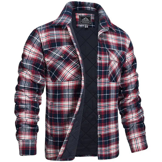 Darius - men's lumberjack jacket in a checked design