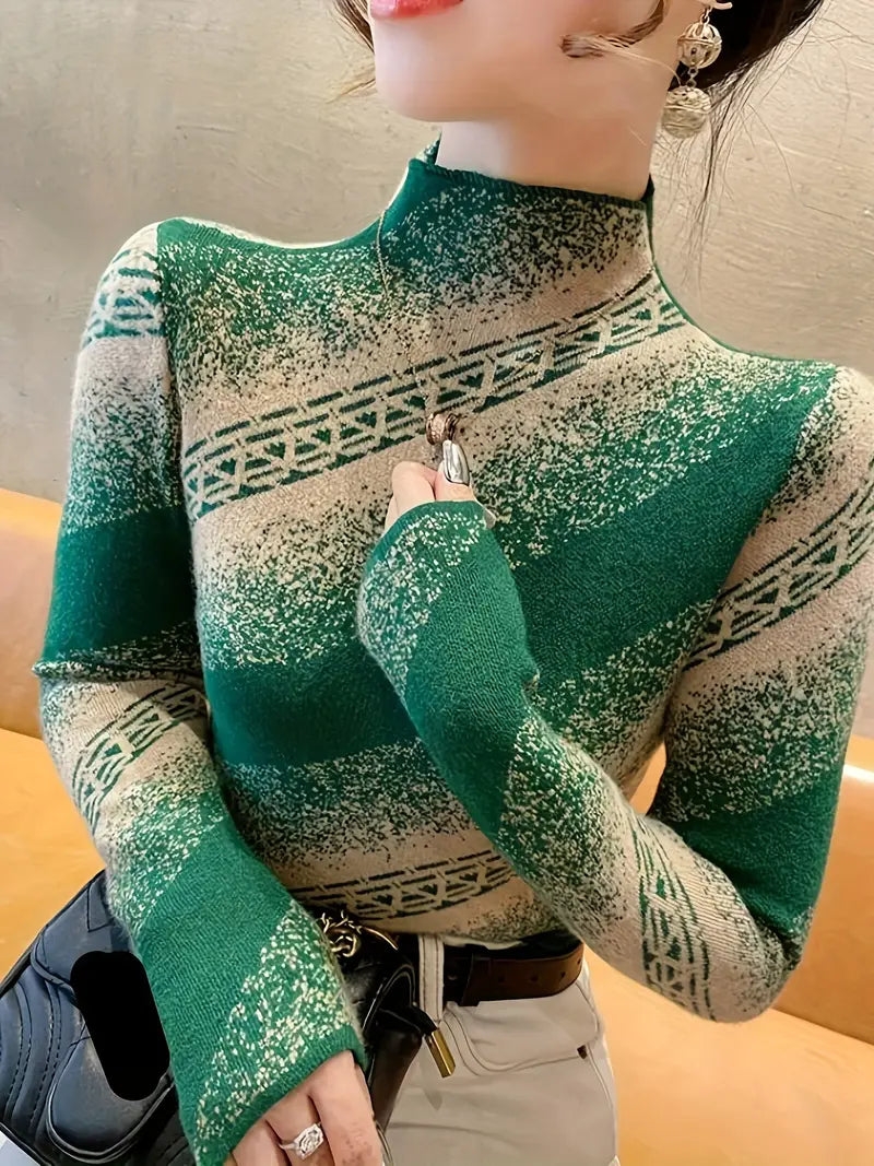 Mayla - elegant striped knit sweater