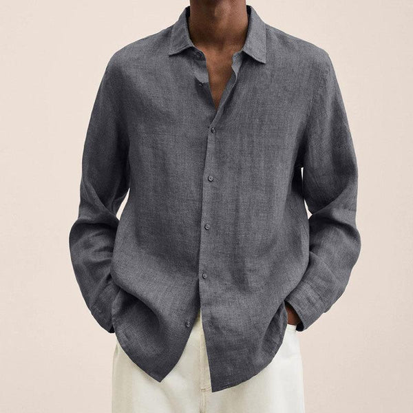 Randy – long sleeve linen shirts for men