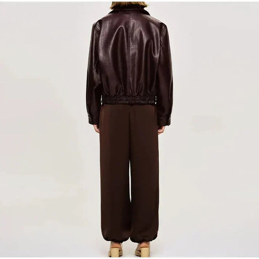 Anna - classic burgundy jacket