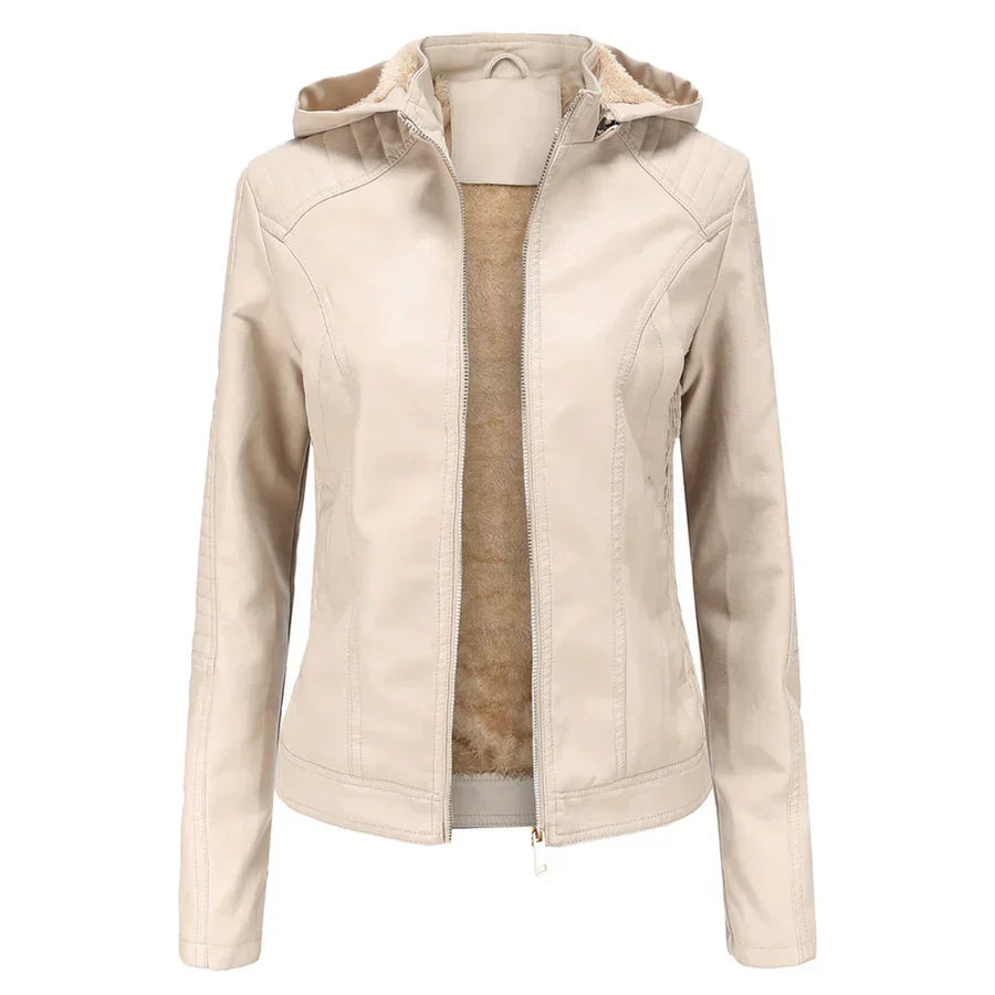 Mirjete - elegant leather jacket for a timeless look