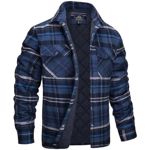 Darius - men's lumberjack jacket in a checked design