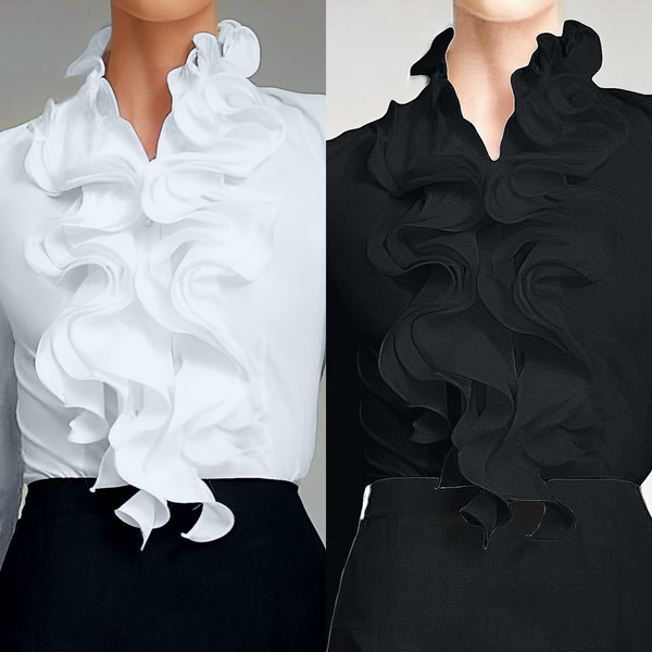 Carla - romantic blouse with ruffles